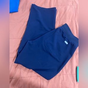 Navy petite scrub Figs pants